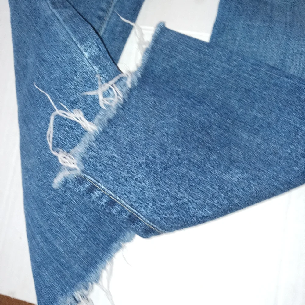 L.T.J.  Letter to Juliet Siena hi rise crop raw edge jeans